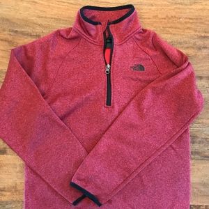 The North Face performance 1/4 zip -- Boys large